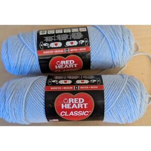 🦃 Red Heart 0815 Pale Blue Yarn Lot